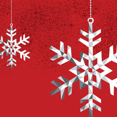 Snowflakes Holiday Tin (with 3 bags of popcorn)